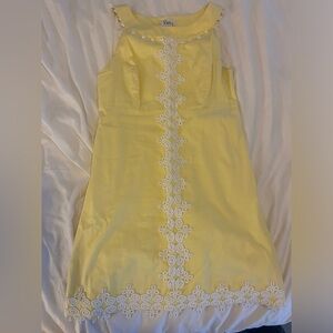 Yellow Lilly Pulitzer halter dress
